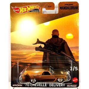 Hot Wheels Premium Star Wars The Mandalorian '70 CHEVELLE DELIVERY New, See Pics